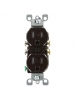 Leviton T5320 15 Amp, 125 Volt, Tamper Resistant, Duplex Receptacle, Residential Grade, Grounding, Brown Leviton T5320 15 Amp, 125 Volt, Tamper Resistant, Duplex Receptacle, Residential Grade, Grounding, Brown